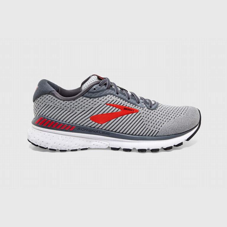 Tenis Brooks Adrenaline Gts 20 - Zapatillas Para Correr En Asfalto Hombre - Rojas / Gris (MVFY-98462